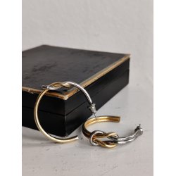 Vintage hoops med knude
