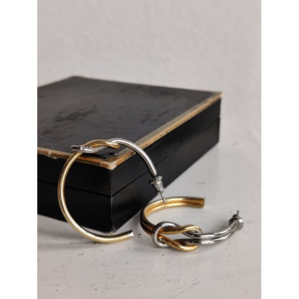 Vintage hoops med knude