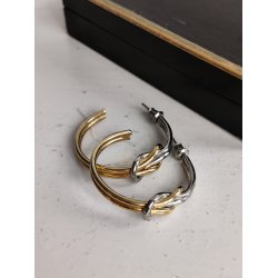 Vintage hoops med knude