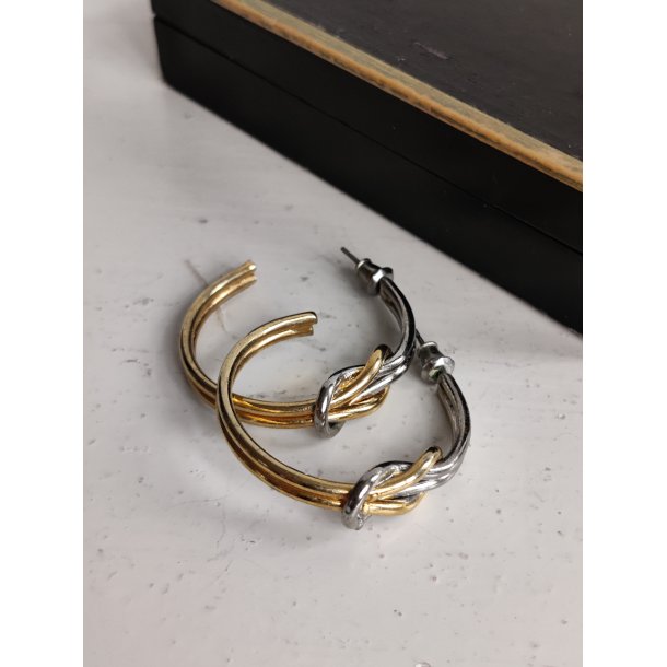 Vintage hoops med knude