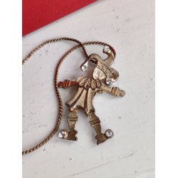 Vintage halsk�de med bev�gelig nar