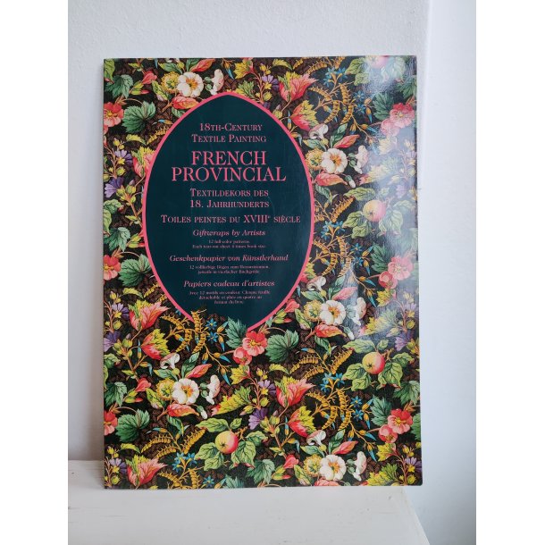 12 stk gavepapir i mappe med franske Alsace-motiver