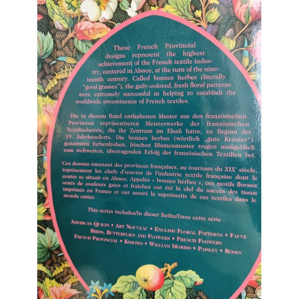 12 stk gavepapir i mappe med franske Alsace-motiver