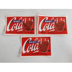 Gamle sodavandsetiketter DANI Cola