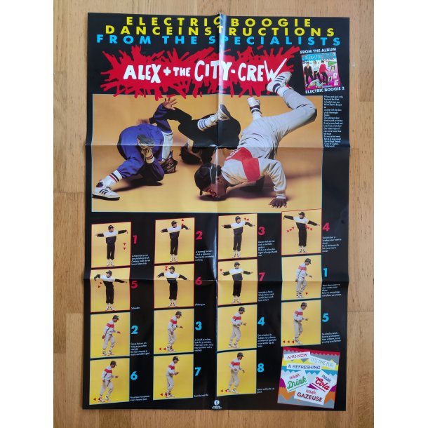 Electric Boogie LP m. legendarisk plakat med dansetrin