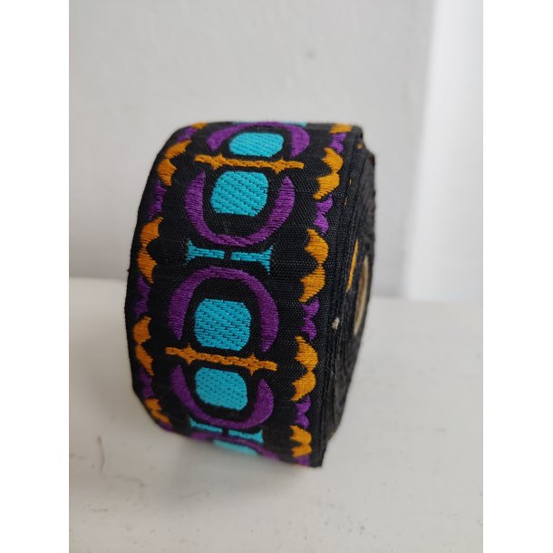 Vintage broderet kanteb�nd 1960'erne