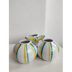 Tredelt kuglevase i keramik, Herne Danmark