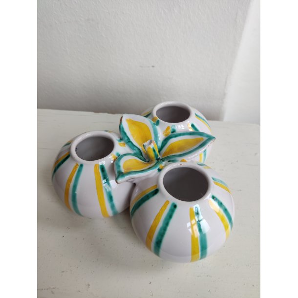 Tredelt kuglevase i keramik, Herne Danmark