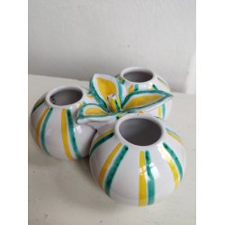 Tredelt kuglevase i keramik, Herne Danmark