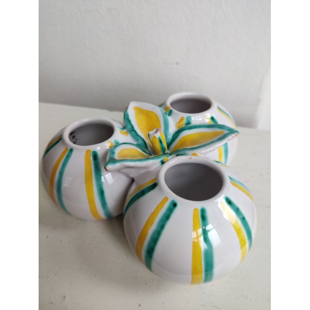 Tredelt kuglevase i keramik, Herne Danmark