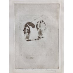 H�nder og ansigter, originaltryk 1969, svensk kunstner