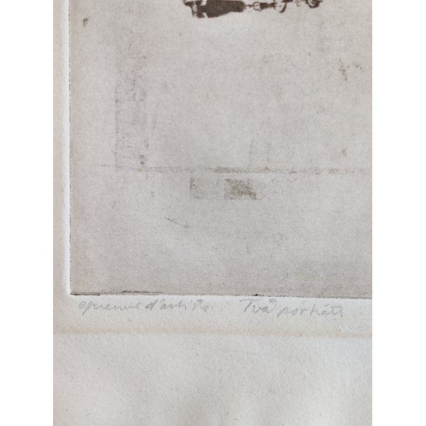 H�nder og ansigter, originaltryk 1969, svensk kunstner