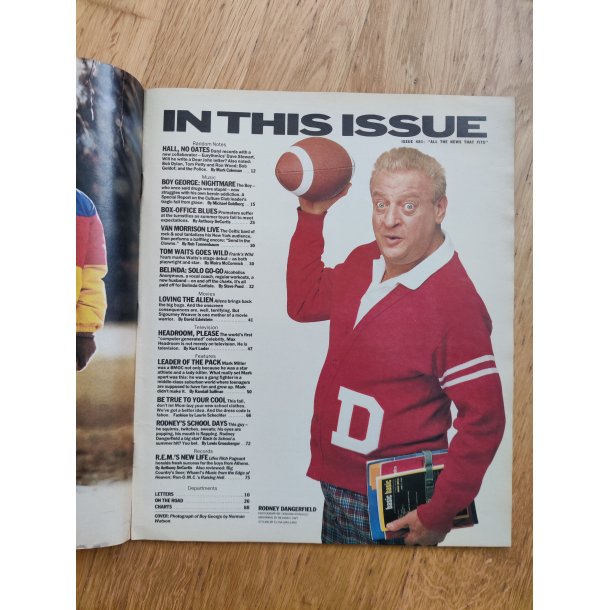 Rolling Stone Magazine august 1986: Boy George, Robert Downey Jr., Sarah Jessica Parker mfl.