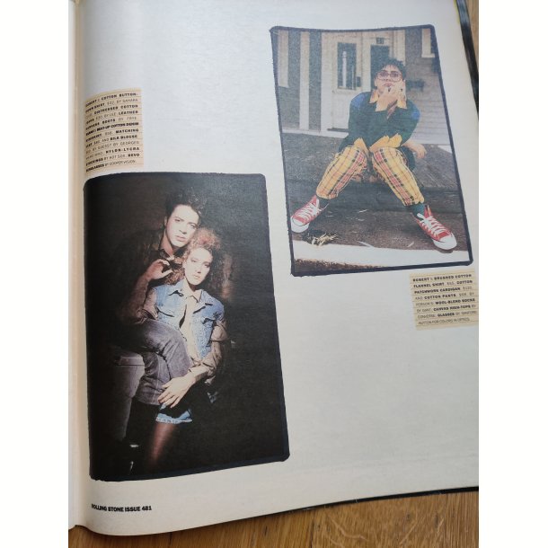 Rolling Stone Magazine august 1986: Boy George, Robert Downey Jr., Sarah Jessica Parker mfl.