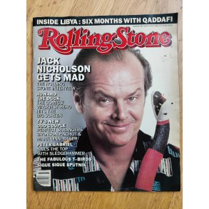Rolling Stone Magazine august 1986: Jack Nicholson