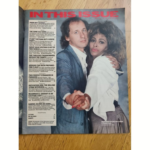 Rolling Stone Magazine august 1986: Jack Nicholson