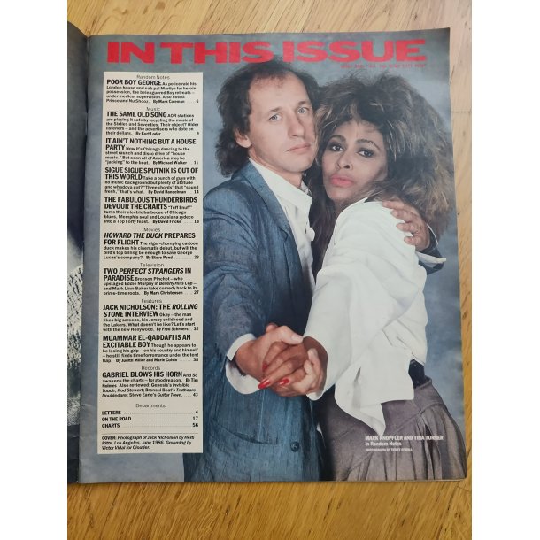 Rolling Stone Magazine august 1986: Jack Nicholson