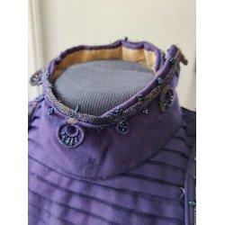 Antik lilla overdel/kjoleliv fra ca. 1890-1910