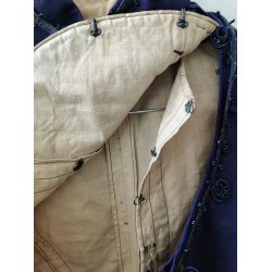 Antik lilla overdel/kjoleliv fra ca. 1890-1910