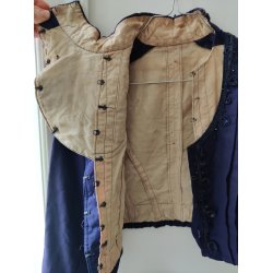 Antik lilla overdel/kjoleliv fra ca. 1890-1910