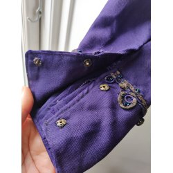 Antik lilla overdel/kjoleliv fra ca. 1890-1910