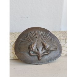 Smuk gammel svensk broche i bronze. Sk�nvirke / jugendstil