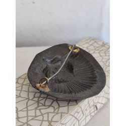 Smuk gammel svensk broche i bronze. Sk�nvirke / jugendstil