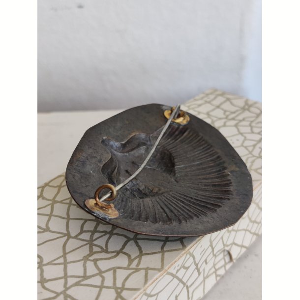 Smuk gammel svensk broche i bronze. Sk�nvirke / jugendstil