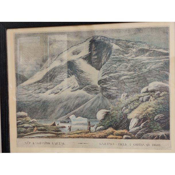 Lars M�ller: Kajutaks Fjeld i Godthaabs Fjord, 1863