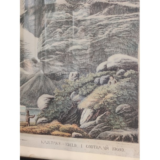Lars M�ller: Kajutaks Fjeld i Godthaabs Fjord, 1863