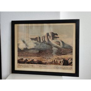 Lars M�ller: Hjortetakken seet fra Dalen ved Kobberfjorden Gr�nland, 1863