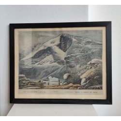 Lars M�ller: Kajutaks Fjeld i Godthaabs Fjord, 1863