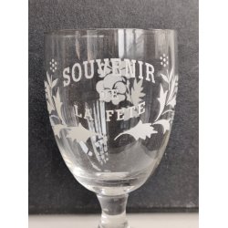 Fransk vinglas "Souvenir de la Fete"