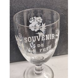 Fransk vinglas "Souvenir de la Fete"
