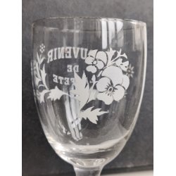 Fransk vinglas "Souvenir de la Fete"