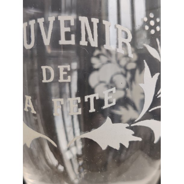 Fransk vinglas "Souvenir de la Fete"