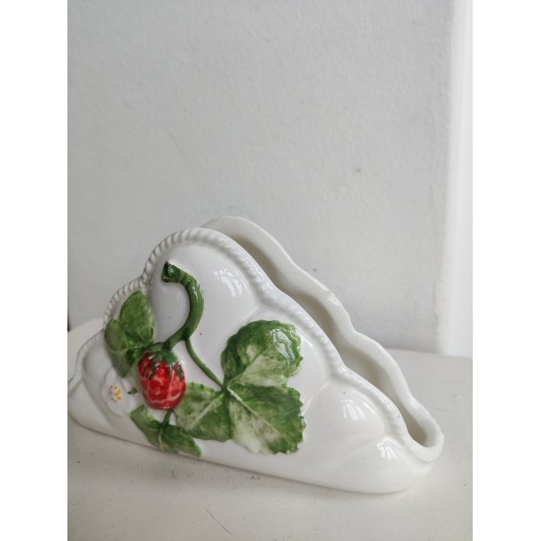 Sommerlig servietholder i italiensk fajance