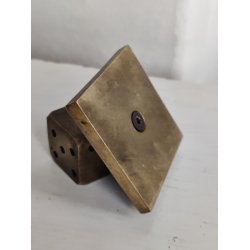 Massiv messing terning, brevv�gt