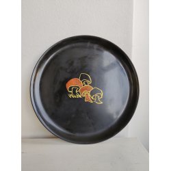 Couroc drinks-bakke fra 1950'erne, indlagt tr� og messing