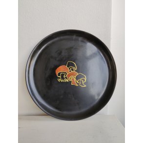 Couroc drinks-bakke fra 1950'erne, indlagt tr� og messing