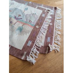 Gulvt�ppe i pastelfarver 150 x 65 cm