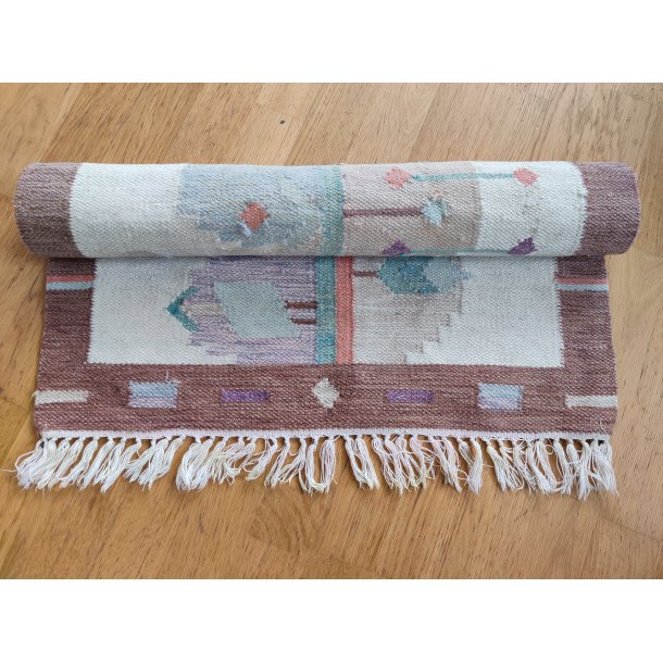 Gulvt�ppe i pastelfarver 150 x 65 cm