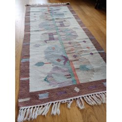 Gulvt�ppe i pastelfarver 150 x 65 cm