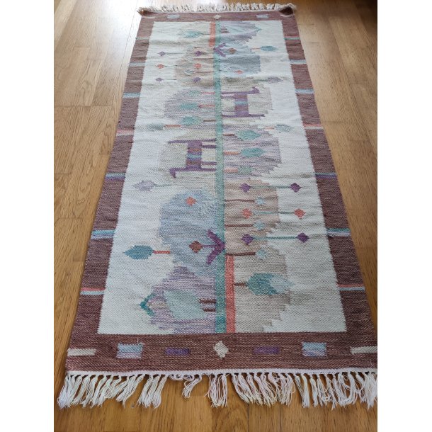 Gulvt�ppe i pastelfarver 150 x 65 cm