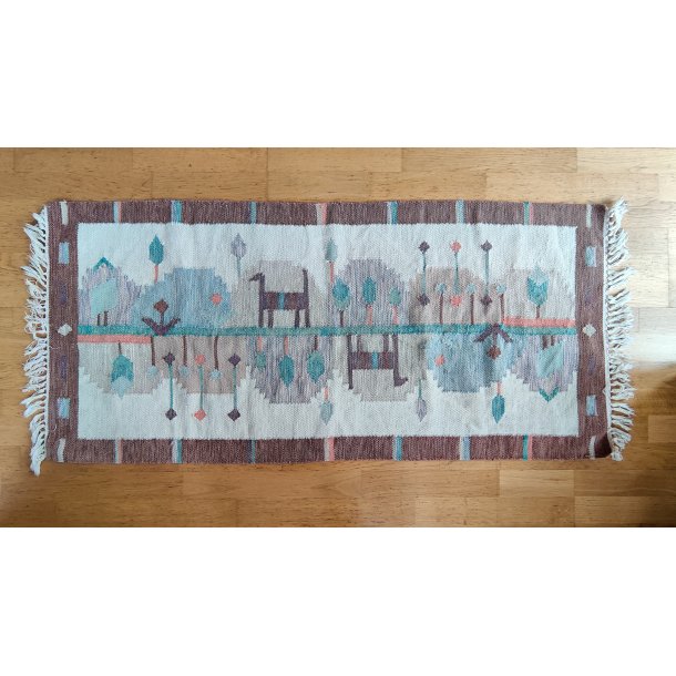 Gulvt�ppe i pastelfarver 150 x 65 cm