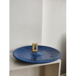 Stort, bl�t keramikfad med de 12 stjernetegn, Ipsens Enke