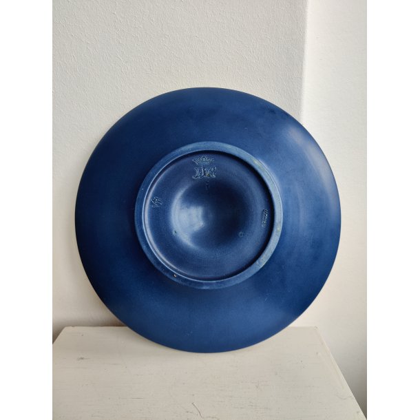 Stort, bl�t keramikfad med de 12 stjernetegn, Ipsens Enke