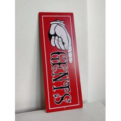 Toiletskilt fra 1970'erne "Gents"