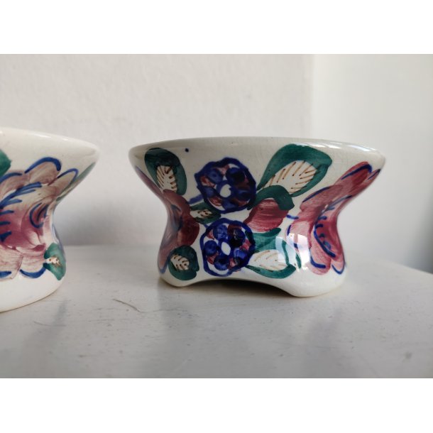 Smukke fajance lysestager til kronelys