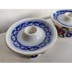 Smukke fajance lysestager til kronelys